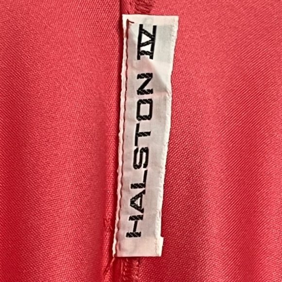 HALSTON IV Vintage Coral Wrap Dress With MatchingVersatile Sash/Wrap NWT - Picture 5 of 16